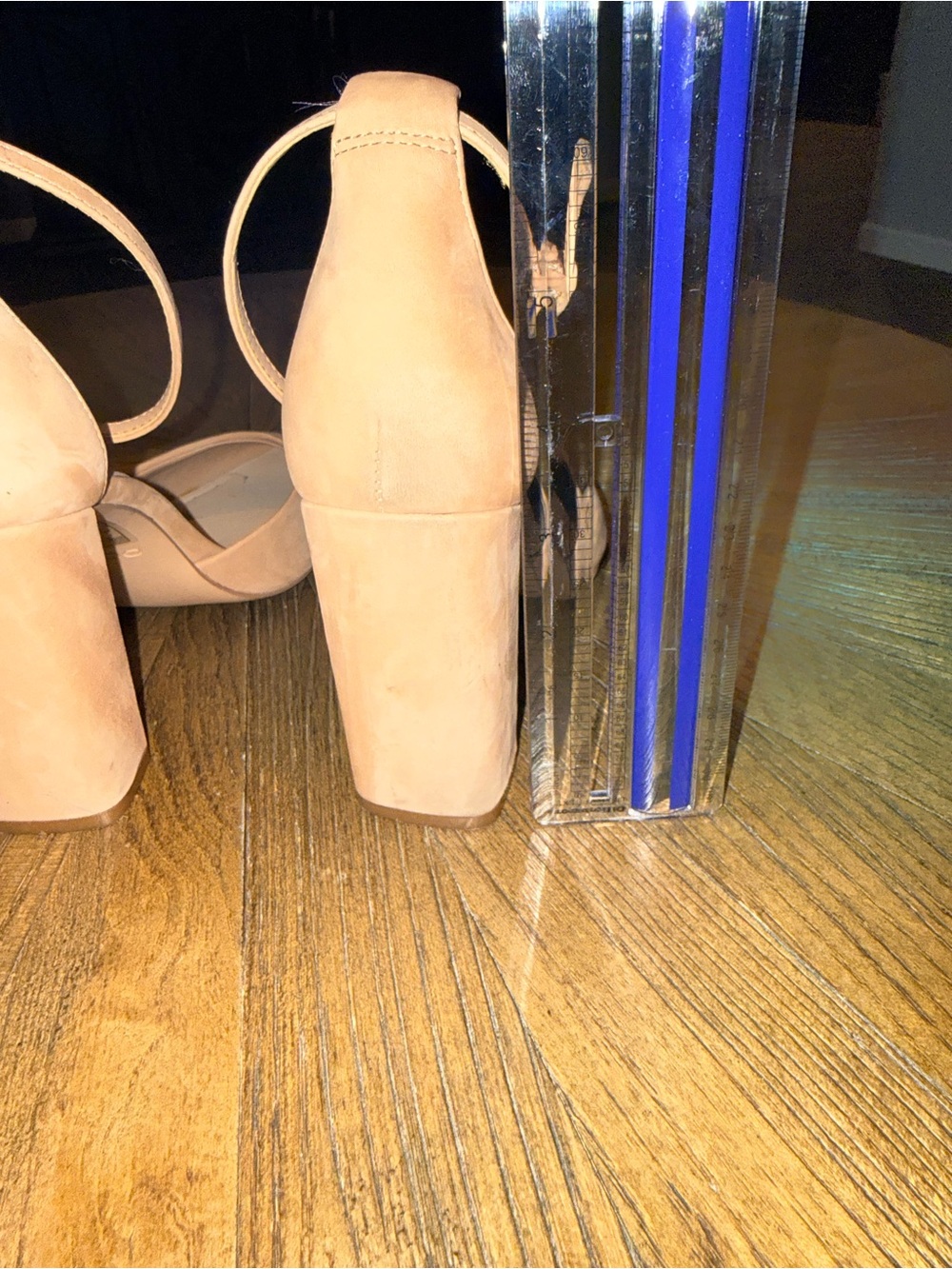 Aldo Women’s tan Suede Pointed-Toe Ankle-Strap Heels size 8 - Picture 10 of 11